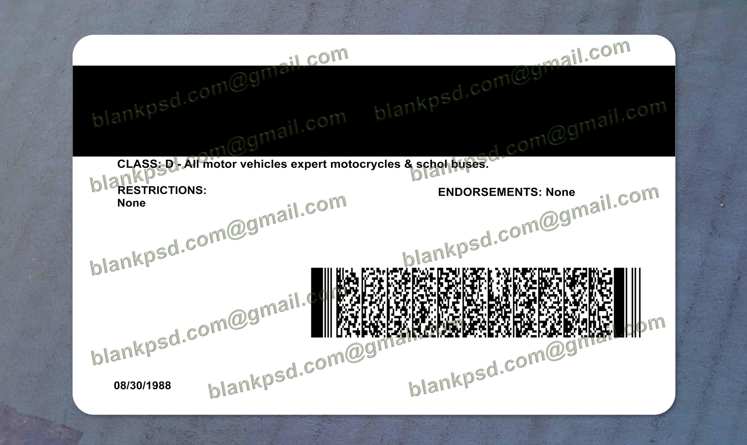 vermont drivers license back vermont drivers license back