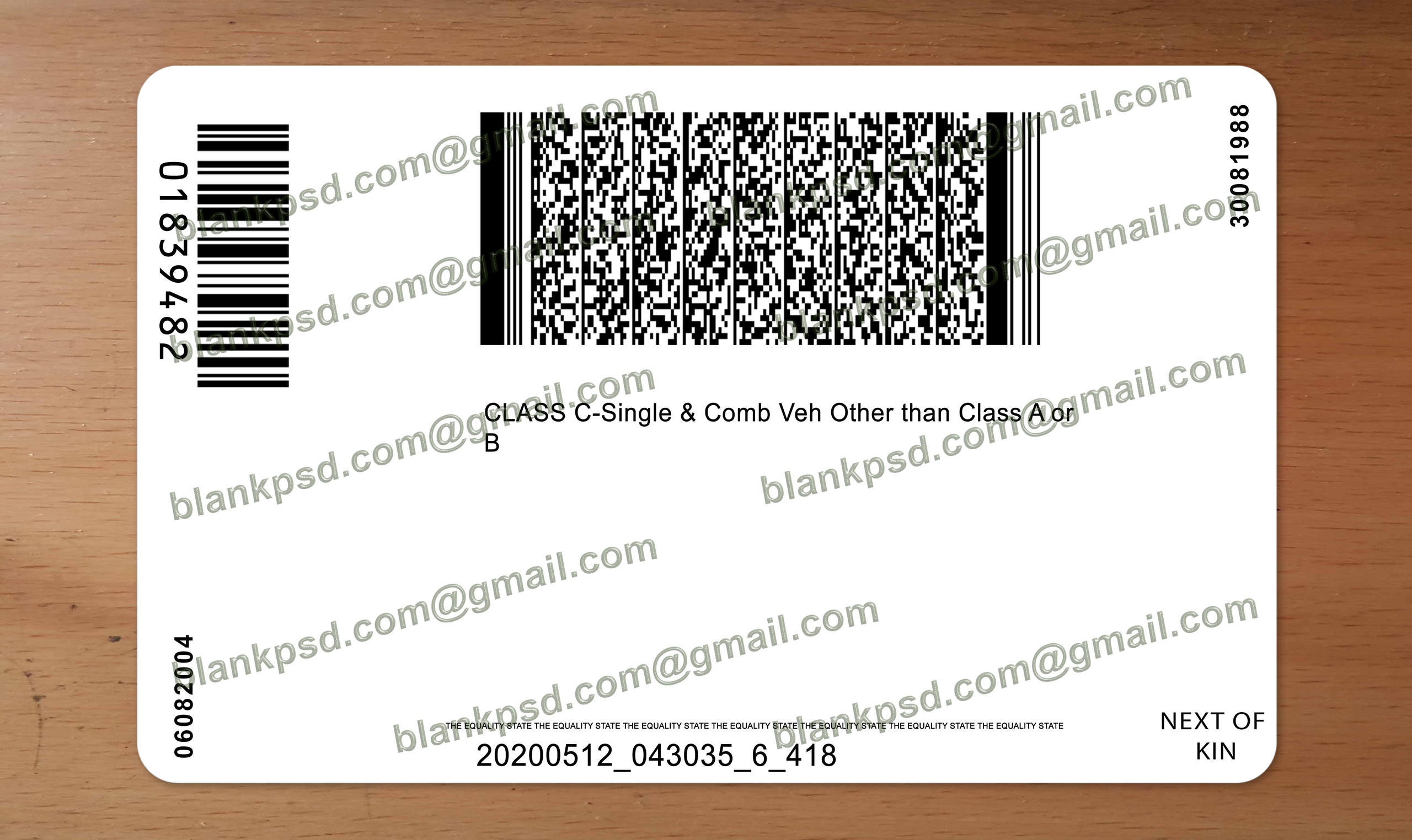 wyoming driver license back wyoming driver license back